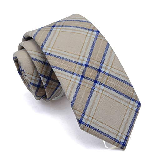 Gift Box GUSLESON 2.8(7cm) Plaid//Striped Necktie Tartan Woven TR Material Tie